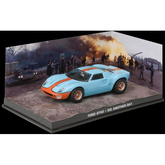 Ford GT40 1:43 scale Diecast Model Car by Ex Mag in Blue