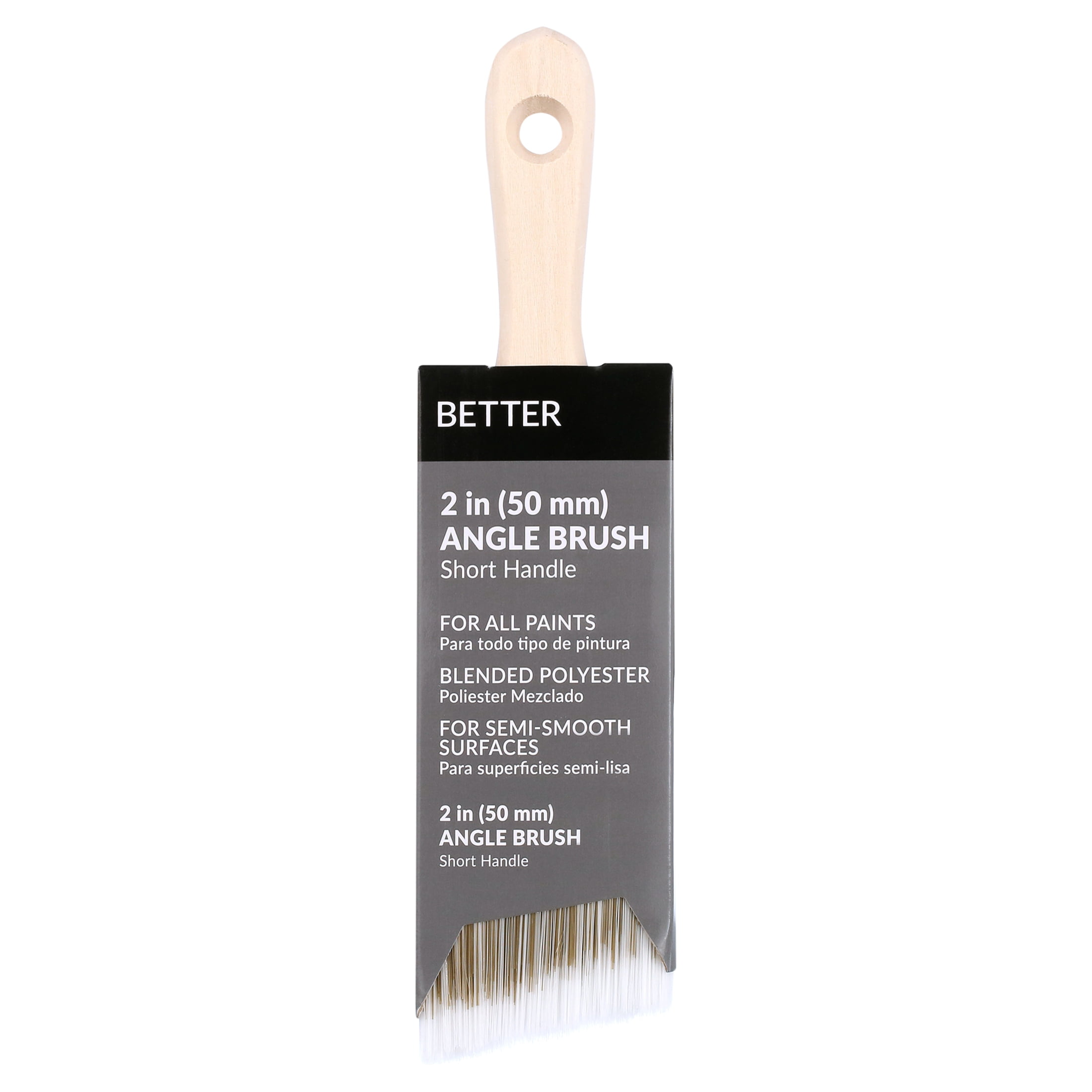 (3 pack) BETTER 2" Blended Polyester Short Angle Brush