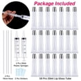 thumbnail image 4 of 50PCS Lip Gloss Containers 20ml Silver Cap Lip Gloss Tubes Empty Lip Balm Tubes Refillable Cosmetic Squeeze Lipgloss Tubes + 2 x 20ml Syringes Tag Labels Stickers for DIY Lip Gloss Base Glitter, 4 of 7