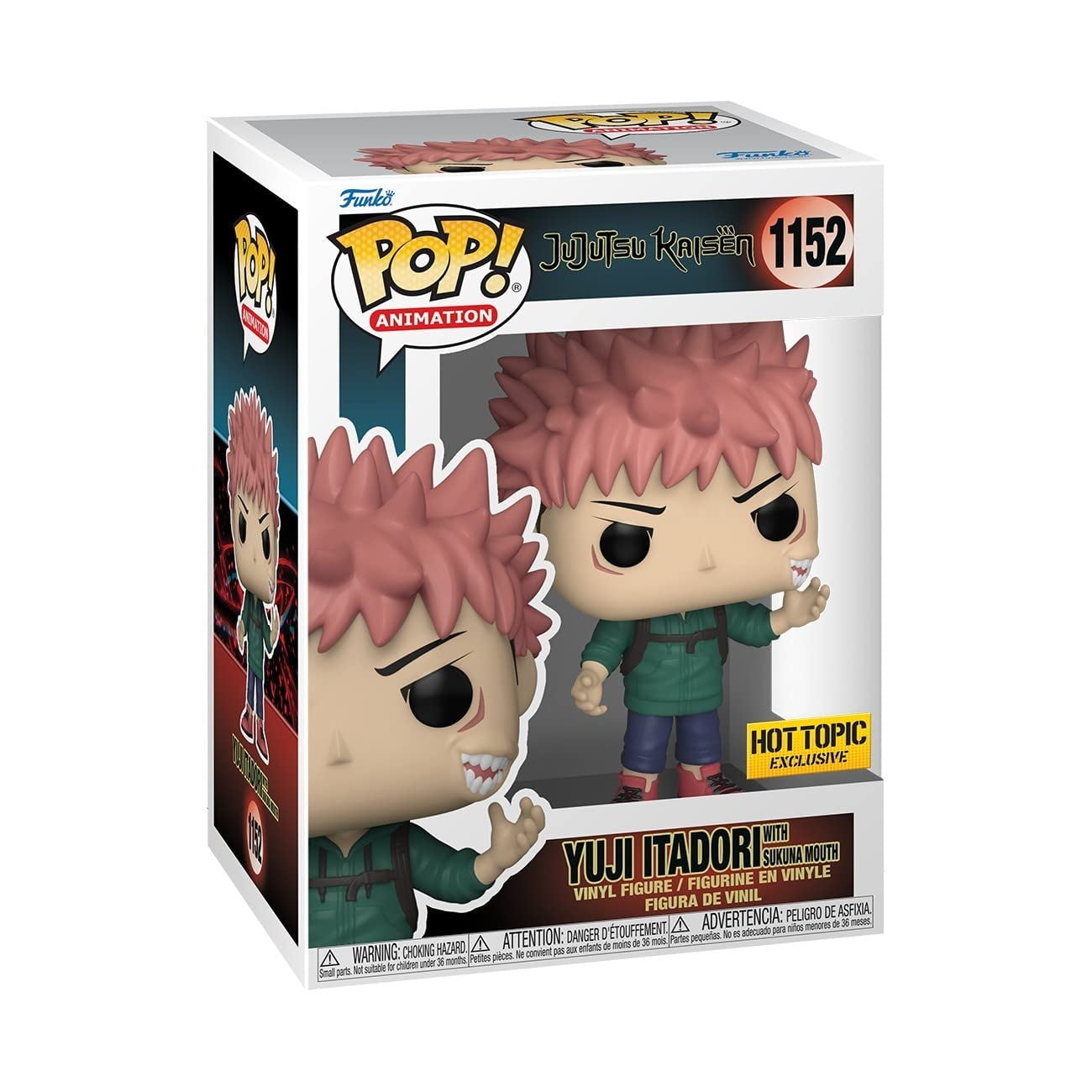 Funko POP Animation Jujutsu Kaisen Yuji Itadori 1152 Vinyl Figure