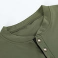 thumbnail image 4 of Iugvhana Men's Casual Stand-Up Collar Polo Shirts Slim Short Sleeve with Pocket Buttons Tee Shirt Top Pullovers Army Green M, 4 of 8