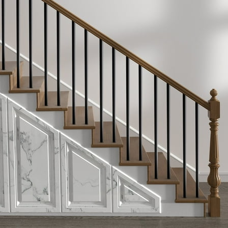 Metal staircase railings 26-inch aluminum railings with screws/rail covers, stable, durable, rust-proof