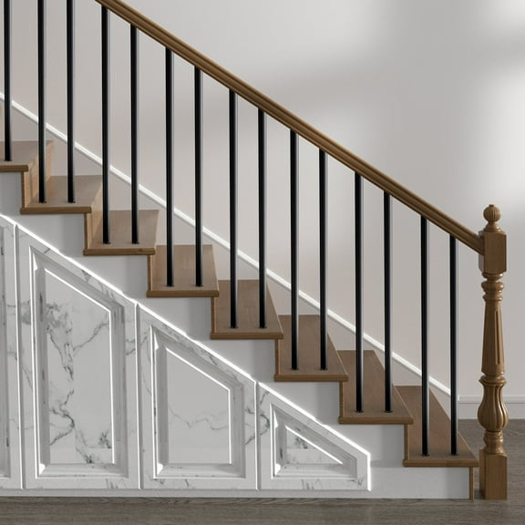 Metal staircase railings 26-inch aluminum railings with screws/rail covers, stable, durable, rust-proof