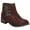 Brown, variant on Divaz Womens Lexi Slip On Buckle Boot