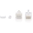 thumbnail image 2 of C2G RJ45 Cat5E Modular Plug (with Load Bar) for Round Solid/Stranded Cable - network connector - clear, 2 of 4