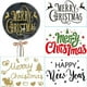 thumbnail image 2 of Pegatinas transparentes de globos de Feliz Navidad, decoración navideña, DIY, 2 of 4