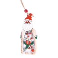 thumbnail image 1 of Christmas Decorations Wooden Santa Claus Hollow Pendant Decorations, 1 of 7