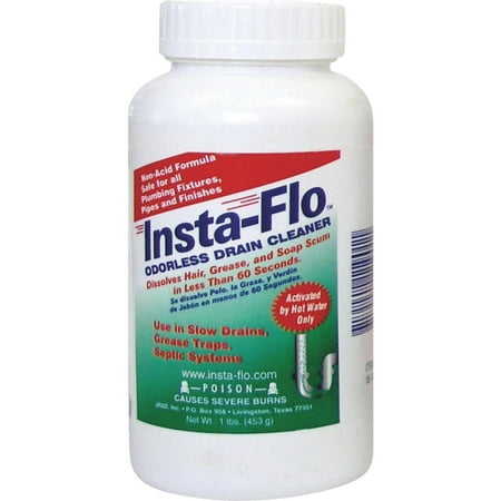 Insta-Flo Crystal Drain Cleaner (Best Drain Cleaner For Main Line)
