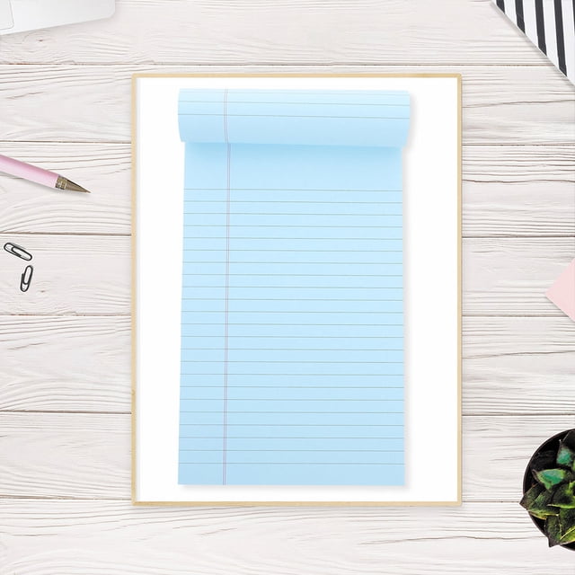 FENGGUIQU 4Ud Notepad Azul Con Hojas Ideal Para Actividades Y Horario