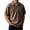 Brown, variant on Men's Casual T Shirts Lightweight Short Sleeve With Zipper For Outdoor And Everyday Wear Stylish And Comfortable Everyday Shirt Men Cold Gear