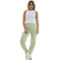 thumbnail image 5 of Derek Heart Woman's High Rise Fleece Jogger Pants, Laurel Green, Xlarge, 5 of 7