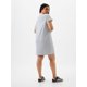 thumbnail image 4 of Camiseta holgada con bolsillo Dress GAP a rayas blancas y azul marino, 4 of 5