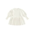 thumbnail image 1 of Gupgi Robe Tricotée pour Bébé Filles 0-3 Ans Couleur Unie Manches Longues Robe Pull d'Hiver, 1 of 9