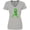 AC-Heather Grey, variant on Inktastic Mental Health Awareness Ribbon with Green Hearts Women's V-Neck T-Shirt