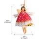 thumbnail image 3 of Adornos navideños de Papá Noel 2022, decoraciones para árboles, ángeles de hojalata voladores bailando (12 por juego), 3 of 4
