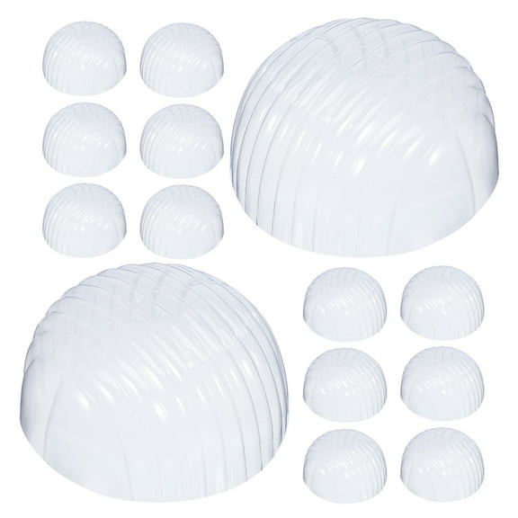 NUOLUX 15Pcs Baseball Cap Stand Round Transparent PVC Hat Shape Protection for Men and Women Storage Display