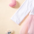 thumbnail image 5 of Hessimy Baby Summer Bubble Romper Infant Boy Girl Short Sleeve Oversize Cotton T-shirt Bodysuit Top,Lightweight(White, 5 of 9