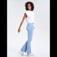 thumbnail image 4 of Leggings de Yoga de Mezclilla Ajustados con Bolsillos y Cintura Alta para Mujer Azul M, 4 of 7
