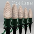 thumbnail image 6 of Wintergreen Lighting C9 Warm White OptiCore Faceted LED Christmas Pathway Light Kit, 50 Lights, 12" Spacing, Green Wire, 50 ft, 6 of 8