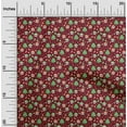 thumbnail image 2 of oneOone Cotton Cambric Maroon Fabric Christmas Sewing Craft Projects Fabric Prints By Yard 42 Inch Wide, 2 of 5
