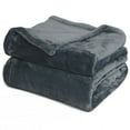 thumbnail image 1 of Effortless Bedding Oversized Patented Semi Fitted Plush Bed Blanket, 1 of 6