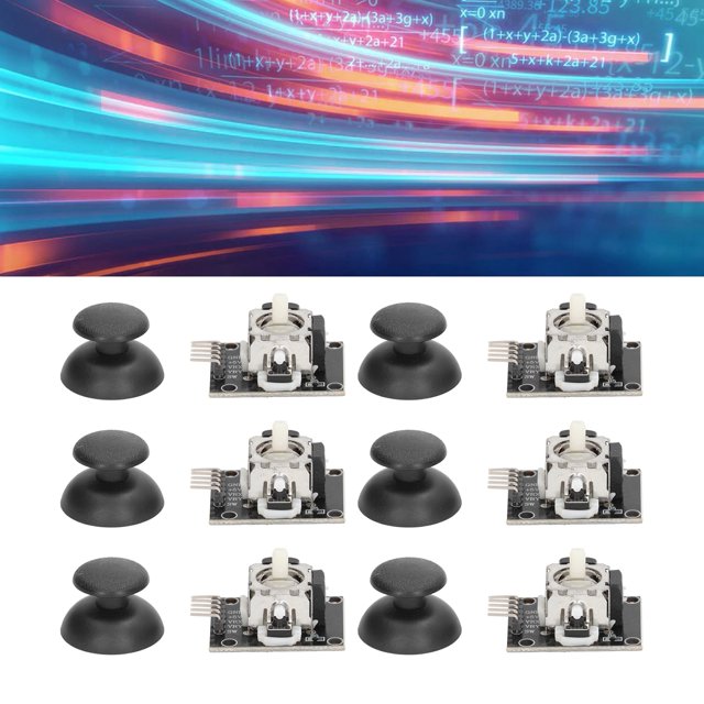 Game Controller Module, 6 Sets Joystick Sensor Game Controller Sensor JoyStick Break Out Module X Y Dual Axes Replacement Set Kit KY-023, Controllers