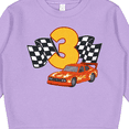thumbnail image 3 of Inktastic Number Three Race Car Toddler Sweatshirt, 3 of 4