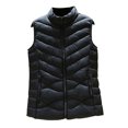 thumbnail image 2 of Joernso Women's Padded Vest Autumn Winter Ultra Light Zipper Closure Warm Sleeveless Jacket Slim Fit Windproof Stand-up Collar Waistcoat for Home Work, 2 of 8