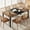 Black Brown, variant on Industrial Dining Table for 6-8 People, 78.7 in Long Wooden Kitchen Table with Sturdy Metal Frame, Seats 6 Rectangular Counter for Dinner, Kitchen, Dining Room - Rustic Brown & Black Finish