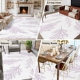 thumbnail image 5 of Area Rug for Living Room, Pink Purple Tree Branches Non-Slip Indoor Ex Large Carpet for Bedroom/Dining Room, Farmhouse Nature Botanical Washable Low-Profile Rectangle Floor Runner Rugs - 8 x 10 Ft, 5 of 8