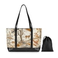 thumbnail image 7 of FORMRS Canvas Laptop Tote Bag for Women with 15.6" Computer Compartments Shoulder Handbag, Forest Pattern, 7 of 7