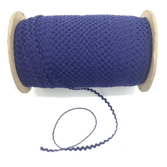 Navy 1/4" 100% Cotton Ric Rac