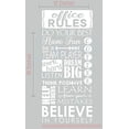 thumbnail image 4 of Office Rules Believe in Yourself Subway Art Vinyl Lettering Wall Sticker Work Quote, 36 X 15 , White, 4 of 4