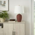 thumbnail image 4 of 23" Terracotta Ceramic Urn Table Lamp - Nourison, 4 of 6