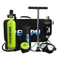 thumbnail image 1 of Graflsoa S5000 Ensemble de Plongée A-B Combo Vert, Réservoir en Aluminium 1 L, Pression Max 3000 Psi, Comprend Lunettes de Protection et Sac de Rangement, 1 of 6