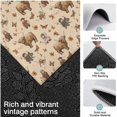 thumbnail image 3 of Beige Highland Cow Figure Butterfly Pattern Kitchen Rugs Sets Of 3,Kitchen Runner Rugs Non Skid Washable,Decorative Kitchen Floor Mats for Kitchen,Sink,Laundry,17"x30"+ 17"x47" + 17"x59", 3 of 6