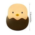 thumbnail image 3 of Eggshell Chick Night Light Cute Animal Shape LED Lamp For Kids Nursery Bedroom, 3 of 4