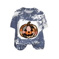 thumbnail image 5 of UAYOTSE Halloween Fashion Graphic Tshirt Women Crew Neck Short Sleeve Casual Holiday Top Size L, 5 of 6