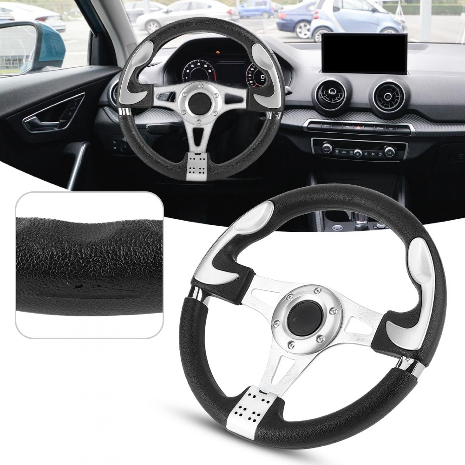 2x Horn Buttons Cover Rubber Buttons Steering Wheel 