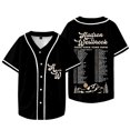 thumbnail image 1 of Hudson Westbrook Take Your Time Tour Merch Veste de Baseball Tee Unisexe Col en V Manches Courtes T-Shirts, Style 3,TP, 1 of 6