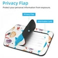 thumbnail image 3 of Square 2Pack PU Leather Starfish Cruise Luggage Tag with Privacy Cover and Stainless Steel Ring - Suitable for Travel Handbags Backpacks Luggage Tags, 3 of 6
