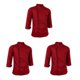 thumbnail image 1 of Chaqueta de Chef Retro Naiovety Manga Larga 2XL Rojo, 1 of 1