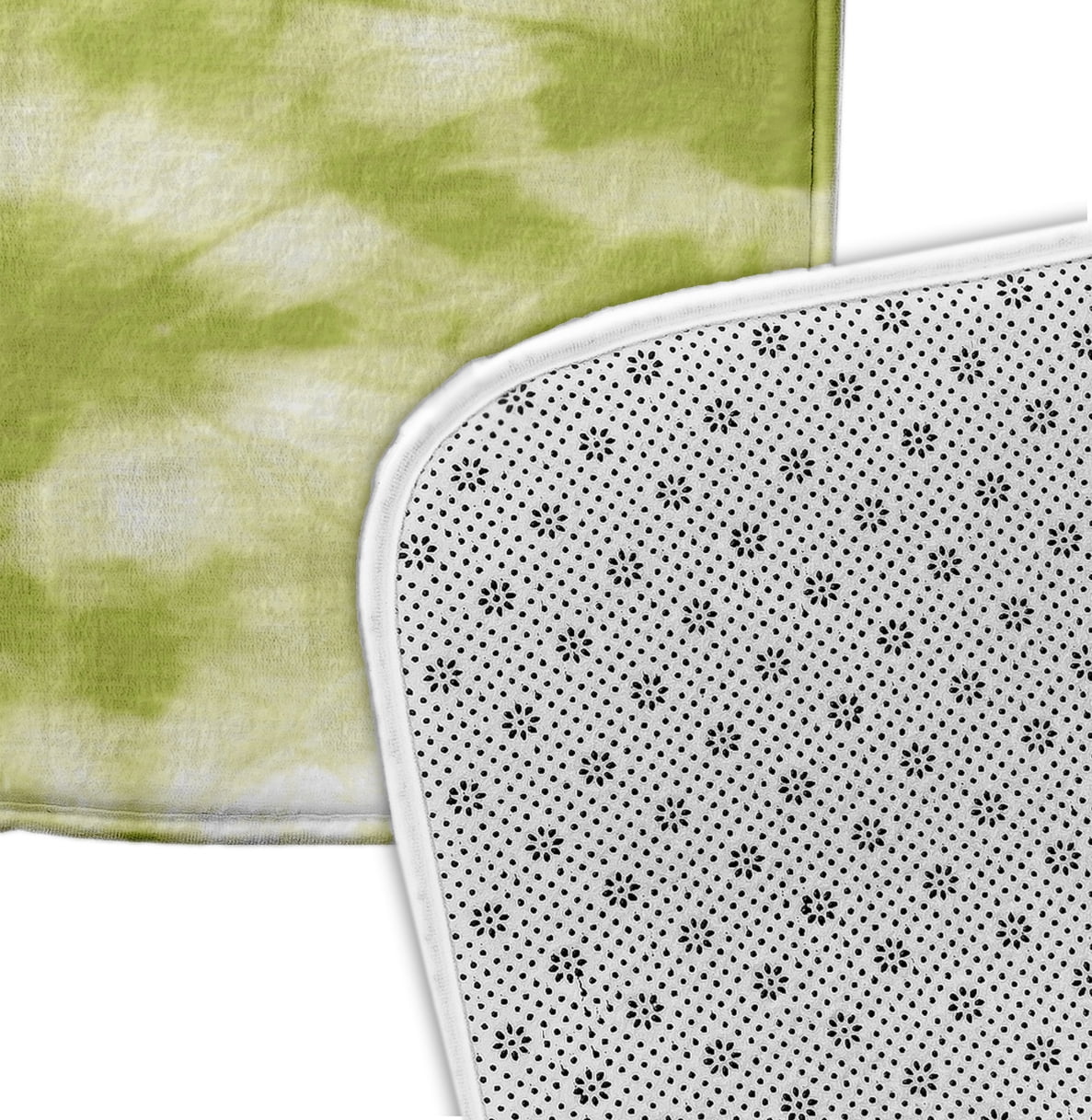 Simply Daisy 24" x 17" Plush Microfiber Green Chillax Bath Mat
