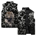 thumbnail image 3 of Chaleco con estampado de león y tigre de moda y dominante para hombre, abrigos para hombre, chalecos para hombre, chalecos fríos para hombre, chaquetas de invierno para hombre, ropa, 3 of 4