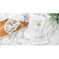 thumbnail image 3 of Salty Air And Sunkissed Hair Flour Sack Embroidered Cotton Kitchen Towel, 3 of 5