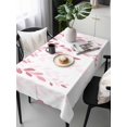 thumbnail image 6 of Pink Ombre Botanical Table Cloth, Watercolor Country Pastoral Leaf Waterproof Tablecloth for Rectangle Tables, Reusable Washable Fabric Table Cover for Restaurant Kitchen Dining Tables 60"x120", 6 of 6