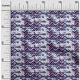 thumbnail image 2 of oneOone Polyester Spandex Dark Blue Fabric Abstract Zigzag Fabric For Sewing Printed Craft Fabric By The Yard 56 Inch Wide, 2 of 4