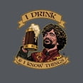 thumbnail image 3 of TeeFury Adult Graphic Tank-Top He Drinks - Beer | Tv Show | Charcoal | Small, 3 of 5