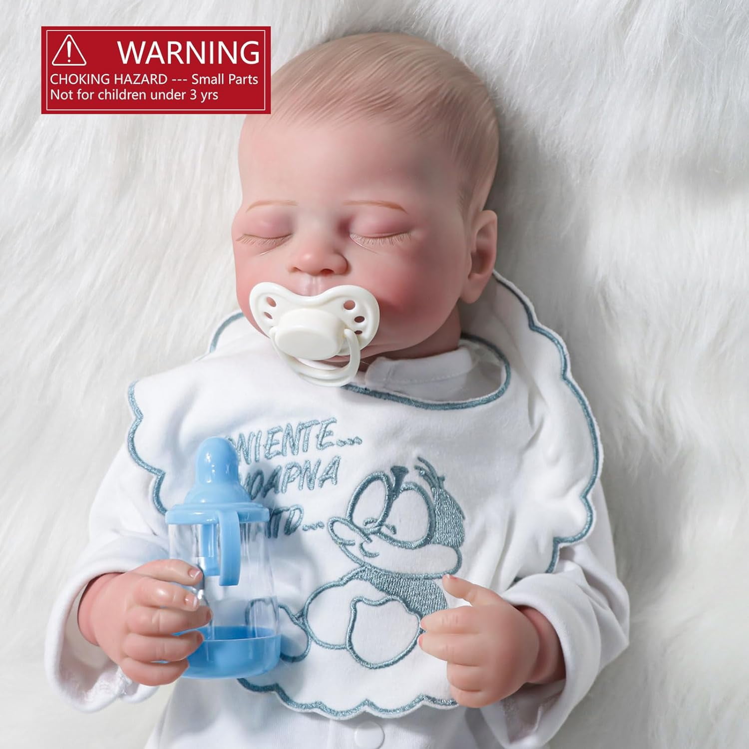JRLCGYP Realistic Reborn Baby Dolls Girl - 18 inch Lifelike Newborn Boy Dolls Soft Weighted Body, Real Life Sleeping Dolls Gift Set for Kids 3+