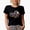 Black, variant on Retro Make Yourself a Priority, Groovy Wavy Text Art Merch Gift, Black T-Shirt, Large